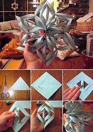 Aug 20, 2021 · to fold an origami paper crane, start by folding a square piece of paper in half vertically, horizontally, and diagonally, unfolding after each fold. Wonderful Diy 3d Paper Star Snowflakes