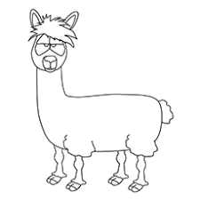 Cute llama printable coloring page. 10 Cute Free Printable Llama Coloring Pages Online