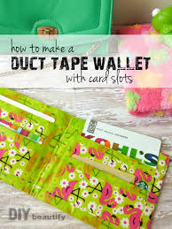These aren't just ordinary wallets, either, they have slots for credit cards and everything! How To Make A Duct Tape Wallet Diy Beautify Creating Beauty At Home