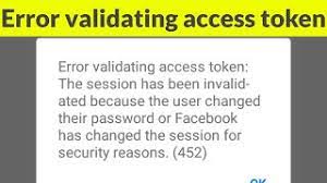 Fix Error Validating Access Token-The Session Has Been Invalidated On  Facebook Messenger(452) - Youtube