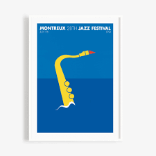 Montreux jazz festival and vaudoise assurances launch a major new poster competition. Poster Per Arnoldi 1994 Montreux Jazz Shop