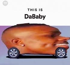 At the beginning of his song 'vibez'. Li On Twitter Ratio By Dababy Car