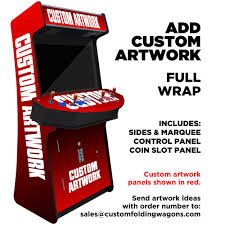 32inch vga and dvi led monitor panel designed for the retrofit of older crt style monitors on cnc machinery and arcade game cabinets. Creative Arcades 4 Player Slim Stand Up Arcade With Trackball 32 Lc Custom Folding Wagons