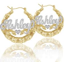 These earrings are made of bamboo and come in a gold finish. Pin On My Style