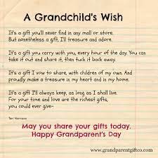 Grandparent S Day Idea And Wish Share The Day With Your Grandkids They Will Always Remember The Great Times W Grandparents Day Gifts Grandparents Day Greatful