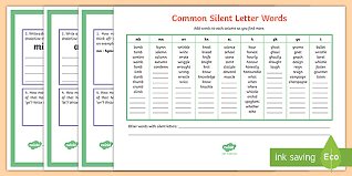 Whenever you are asked to find smaller words contained within a larger one, you are looking for incomplete or subliminal anagrams. Year 5 Silent Letter Spellings Activity Pack