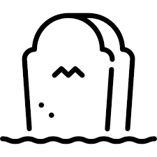 Batu pixel batu, tumpukan batu rockery, grafik komputer 3d, ukiran batu png. Tombstone Free Icons