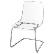 Tobias Transparent Chrome Plated Chair Ikea Clear Chairs Transparent Chair Ikea Clear Chair