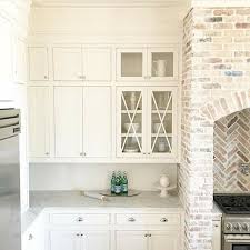 Whitewashed Brick Antique White Kitchen Farmhouse Style Kitchen Brick Kitchen