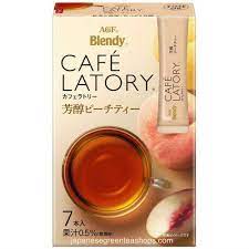 Agf Blendy Cafe Latory Peach Tea 7 Sticks 45 5 Grams Peach Tea Peach Juice Tea Cafe