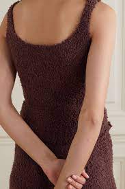 Plum Cozy Knit Boucle Tank Garnet Skims Net A Porter