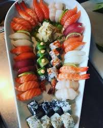 photo by handelshusetgastrobar at vi sushi and wok drobak norway food sushi platter sushi love
