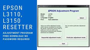 Epson L3110 L3150 Resetter Adjustment Program Free Download No Password Required Youtube