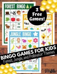 What are some fun games for kids online? Animal Bingo Games For Kids Free Printable Little Bins For Little Hands