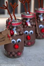 Reindeer Candy Jar Diy Christmas Gifts Christmas Jars Christmas Mason Jars
