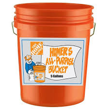 5 Gal Homer Bucket 05glhd2 Home Depot Bucket Wood Buffet