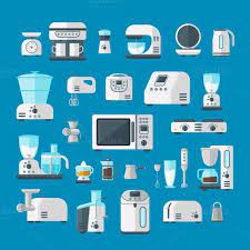 Home Appliances Vector Set Appliances Design Electronic Appliances Home Appliances