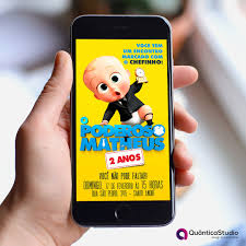 Estarei a disposição para qualquer dúvida. Convite Digital Poderoso Chefinho Quantica Studio Envie Por Whatsapp