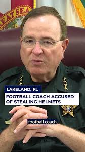 ASSISTANT COACH ARRESTED: A soon-to-be ex-assistant football coach at  Lakeland High School is behind bars after deputies say he stole dozens of  helmets from his own team. , Click the link in our bio ...