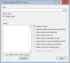 Resize, rotate, and flip objects. Write Registrymultistring