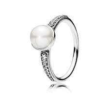Zauberhafte schmuckstücke in roségold und silber. Pandora Ringe 191018p Zeitlose Schonheit Silberringe