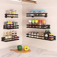 At sears, you can find a variety of storage solutions to help with your mission. 20 50cm Kitchen Organizer Wall Mounted Storage Shelf For Spice Jar Rack Cabinet Shelves Mount Iron Bracket Holder Free Drilling Racks Holders Aliexpress