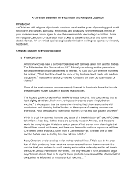Since vaccination were not invented until 1796, and essentially all religions existed before then, how could a religion object to something that did not exist? Https Olis Leg State Or Us Liz 2019r1 Downloads Committeemeetingdocument 171446