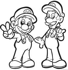 Coloring pages luigi free to print. Mario And Luigi Coloring Pages Coloring4free Coloring4free Com