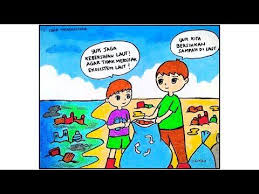 Semut dan kepompong di suatu hutan yang rindang, hidup berbagai binatang buas dan jinak. Contoh Cerita Bergambar Tentang Bencana Alam