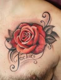 Yellow rose tattoo is a symbolism of friendship. Rose Tattoos The Last Of My Name Tattoos Is This Stunning Rose Tattoo With Mommy And Daddy Rose Tattoo With Name Rose Vine Tattoos Rose Tattoos For Men