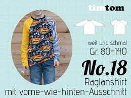 Freebook shirt schnittmuster fürs kind the crafting café. Timtom No 18 Raglanshirt Mit Vorne Wie Hinten Ausschnitt Onno Timtom