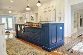 Kitchen Island Benjamin Moore Downpour Blue Blue Kitchen Cabinets Blue Kitchen Paint Painted Kitchen Cabinets Colors