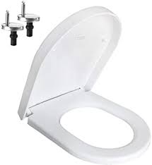 And chances are that you're going to be using this seat at least once in a day. D Shaped White Toilet Seat Cover With Soft Close Quick Release Hinges Polypropylene Pp Loo Seat Amazon Co Uk Diy Tools