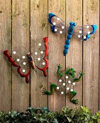 Solar Garden Wall Art Butterfly Dragonfly Frog Dusk To Dawn Marquee Lights Garden Wall Art Solar Lights Garden Garden Wall