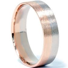 Mens White And Rose Gold Two Tone Flat Brushed Wedding Ring Etsy In 2020 Mens Gold Wedding Band Wedding Rings Rose Gold Rose Gold Mens Wedding Band