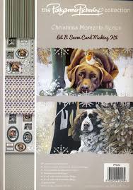 To make christmas cards out of your own photos, simply upload your photos into your design software, choose landscape or portrait orientation, arrange your photos as a single image or collage, edit your cards to add text or extra images and print on quality paper. Card Making Kit Christmas Moments Springer Spaniel Chocolate Labrador Pollyanna Pickering