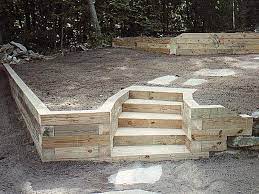 Landscape Timber Retaining Wall Pictures Landscaping Gardening Ideas Backyard Retaining Walls Landscape Timbers Sloped Backyard