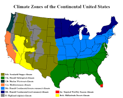 Free Printable Maps Climate Maps United States And Canada United States Map Climates Climate Zones
