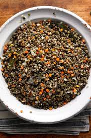 French Lentils With Garlic And Thyme Recipe Recipe Thyme Recipes French Lentils Green Lentil Recipes