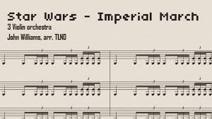 Imperial March Sheet Music Violin Trio Version Youtube