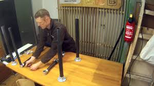 Verkaufe meine gebrauchte arbeitsplatte für einen schreibtisch (eigenbau). Tutorial Verstellbarer Stehtisch Eigenbau Diy Standing Desk Youtube