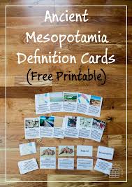 Free Printable Ancient Mesopotamia Definition Cards Mesopotamia Ancient Mesopotamia Ancient History Lessons