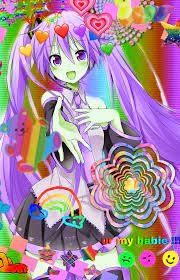 Miku Glitchcore Indie Wallpaper Rainbow Glitchcore Aesthetic Anime