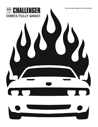 Black And White Dodge Challenger Clipart Challenger Pumpkin Pumpkin Carving Templates Printable Pumpkin Stencils Pumpkin Stencil