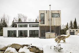 Completed In 2017 In Sainte Agathe Des Monts Canada Images By Yves Lacombe Located In The Laurentian Mountain Architecture Amazing Architecture House Design