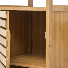 79 x 33 x 33 cm meuble colonne sur pied 3 niveaux en bois naturel pour la. Meuble De Rangement En Bambou Beige Cepalo 3 Suisses