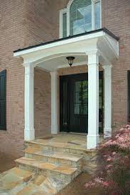 Metal Shed Roof Portico Designed And Built By Georgia Front Porch Portico Design Front Porch Design Porch Design