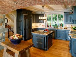 Ver Imagen De Origen Rustic Kitchen Blue Kitchen Cabinets Kitchen Design