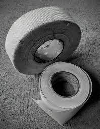 It's hard to get the tape to fold over the corner and stay long enough for the thinset to set up. Taping Drywall With Fiberglass Mesh Or Paper