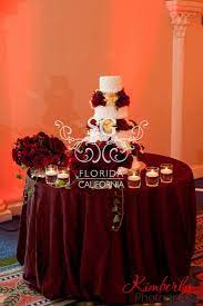 Liz Ish Muslim Wedding Reception Red Rose Wedding Cake Wedding Cake Red Burgundy Wedding Cake